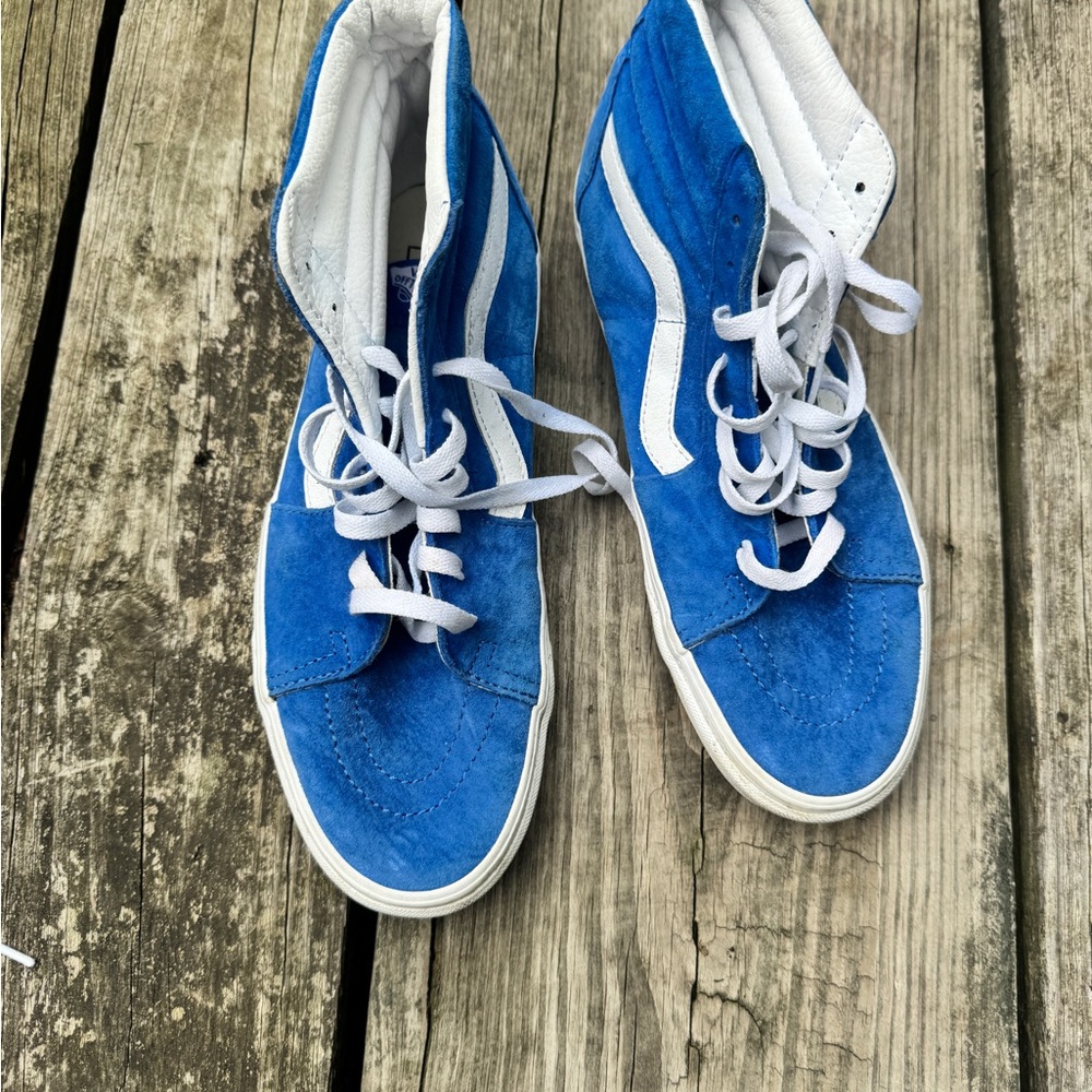 Vans Blue and White High-Tops